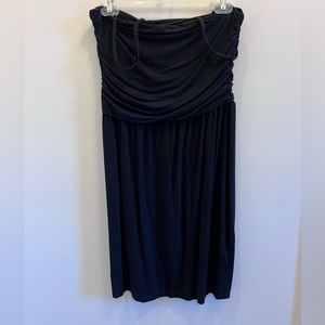 Black adjustable and removable strap dress